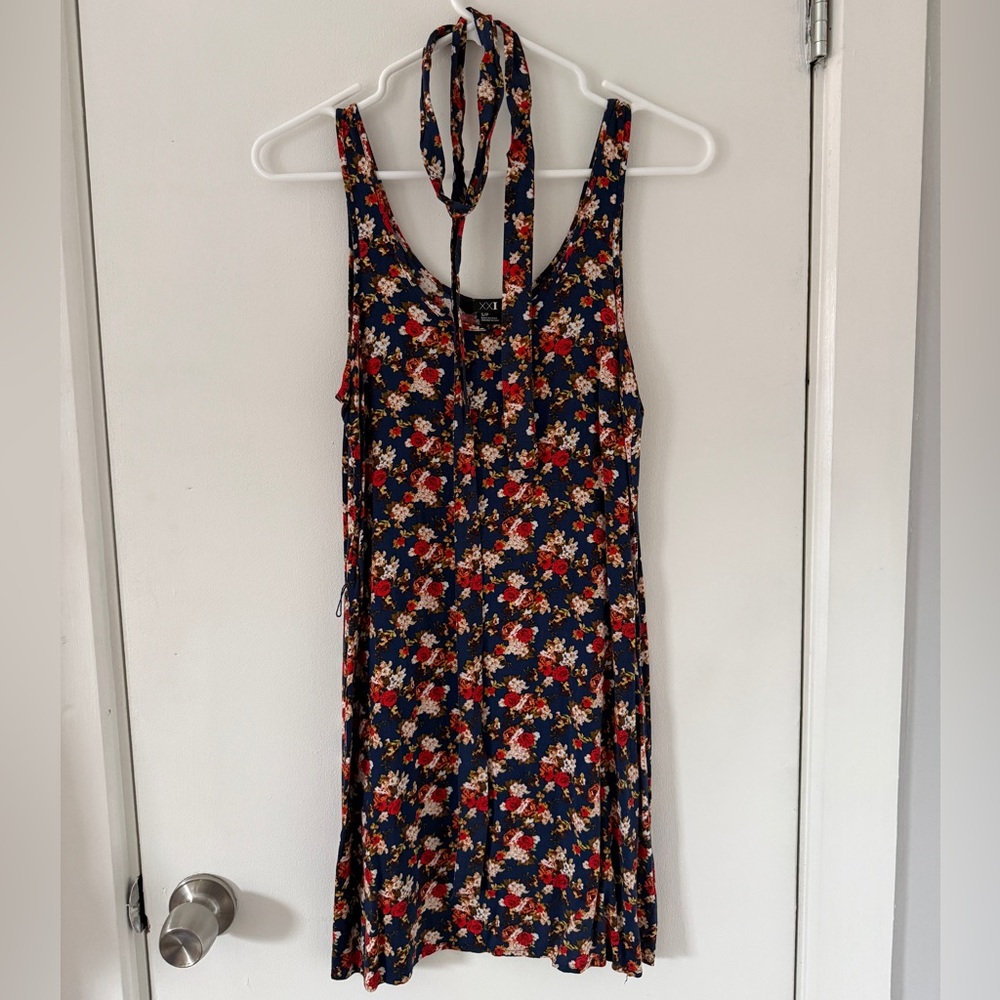 Vintage Forever21 Navy Floral Dress XS
